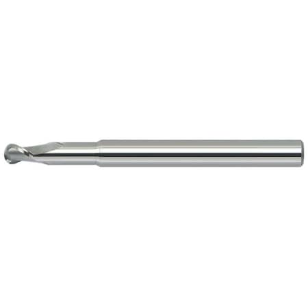 Mastercut Tool 6x8x6x150 2FL Ball 50 Degree Helix X-Long Endmill Short Flute5mm Neck Diameter, 20mm Reach 535-602